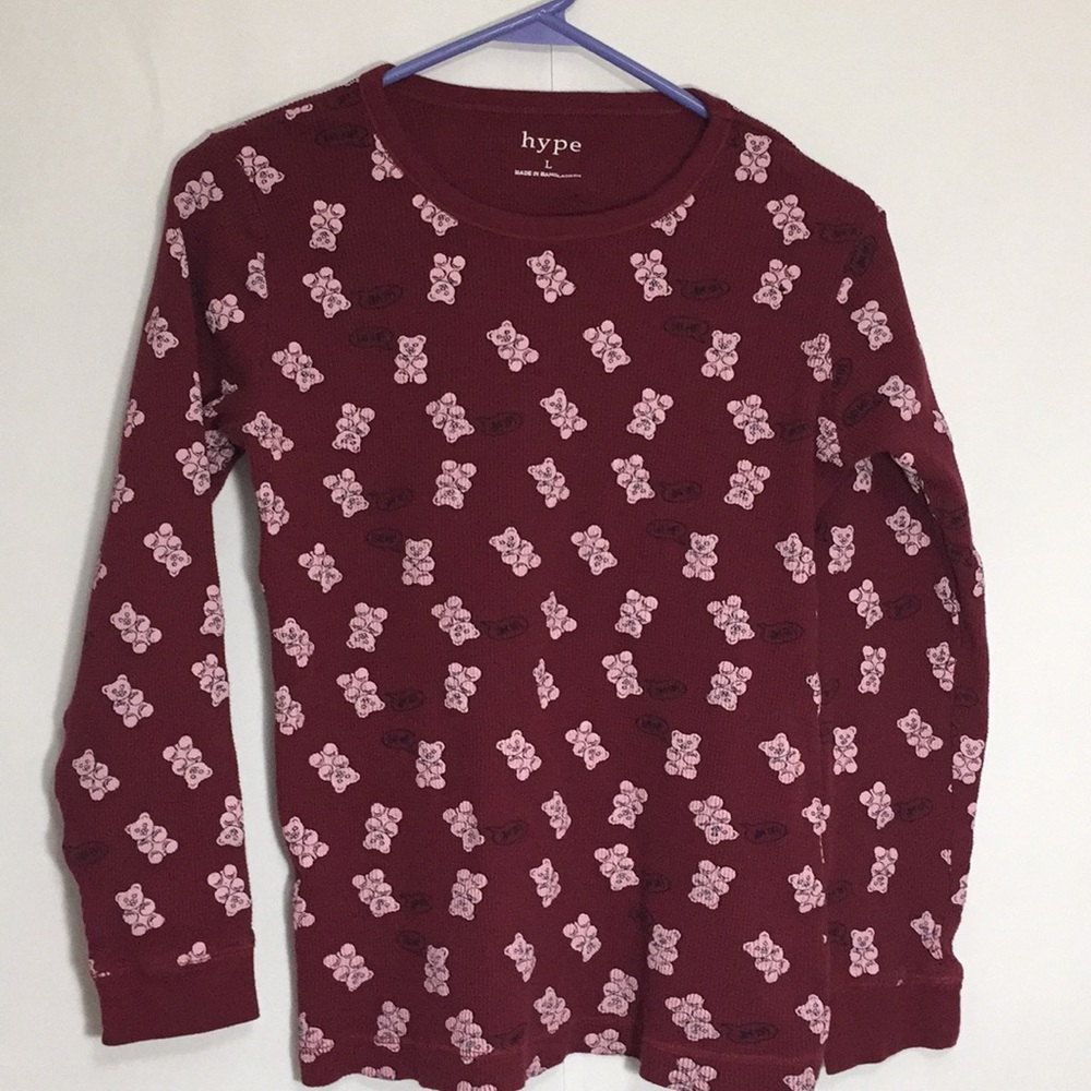 Hype Bears "Eat Me" Thermal Shirt Women's Large